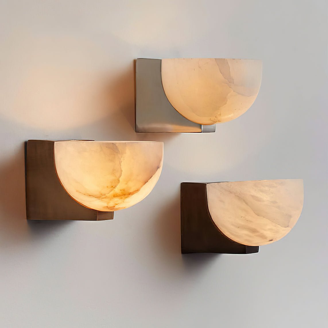 Corvina aplique de pared Bowl alabastro