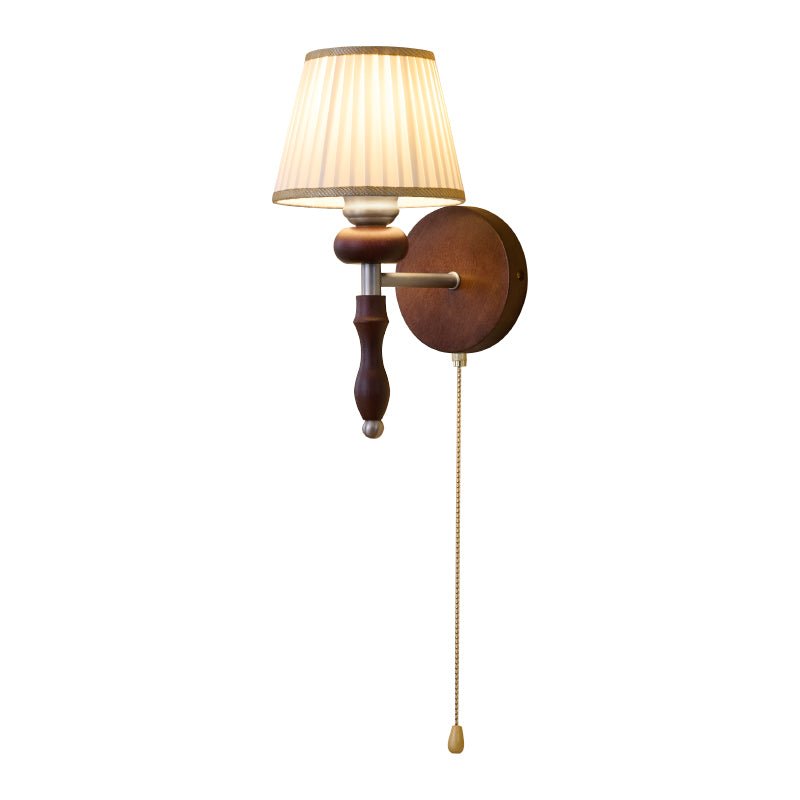 Eshae Aplique de pared Tela Madera Premium Nórdico Arte