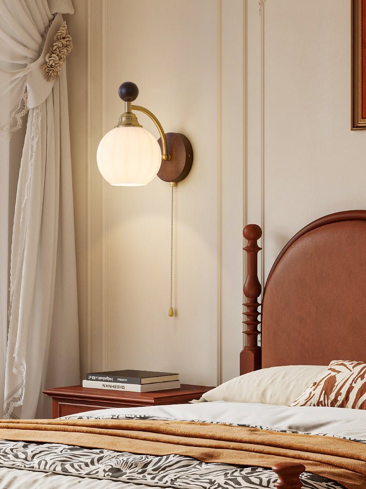 Eshae Aplique de pared Tela Madera Premium Nórdico Arte