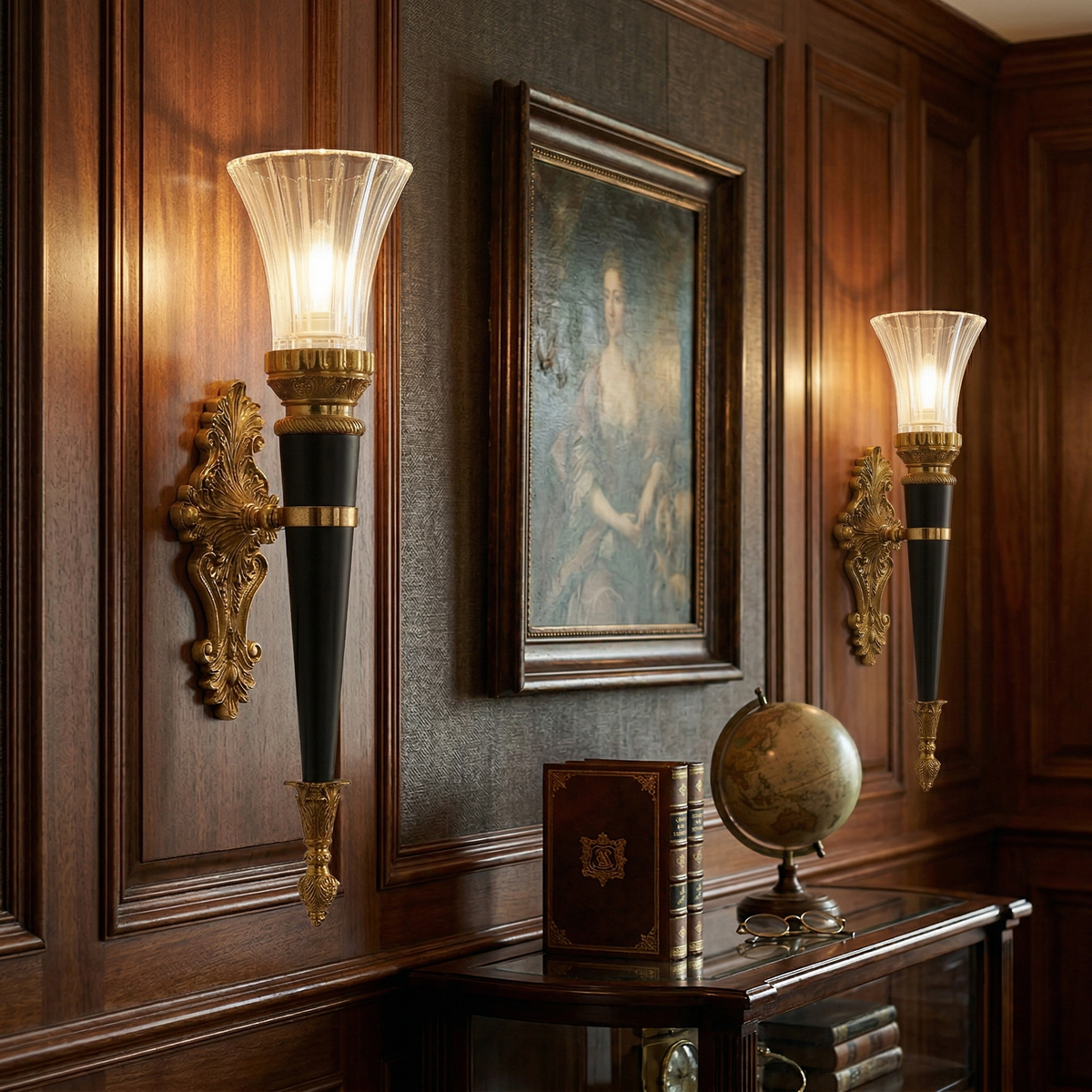 Rosalinda aplique de pared Torch