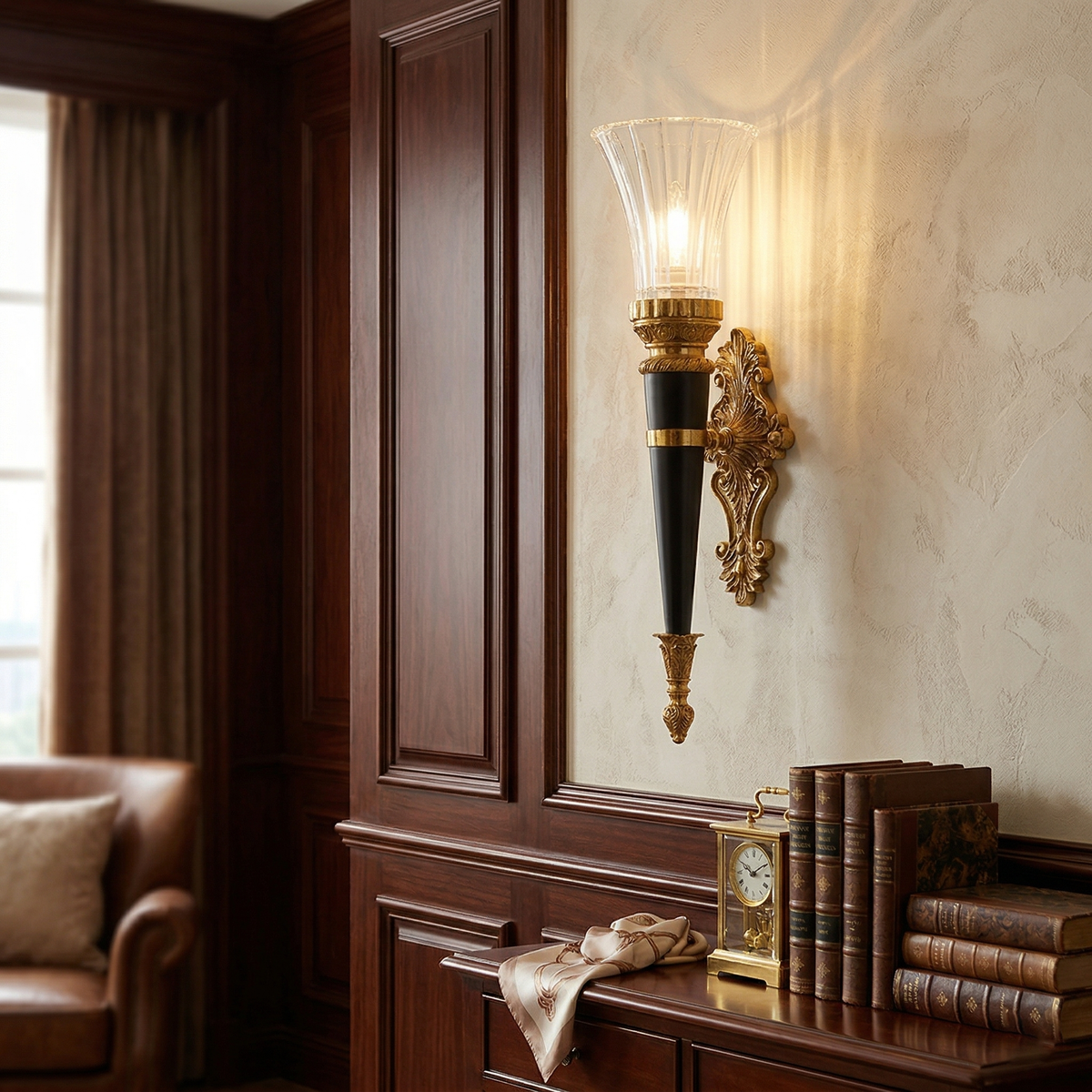 Rosalinda aplique de pared Torch