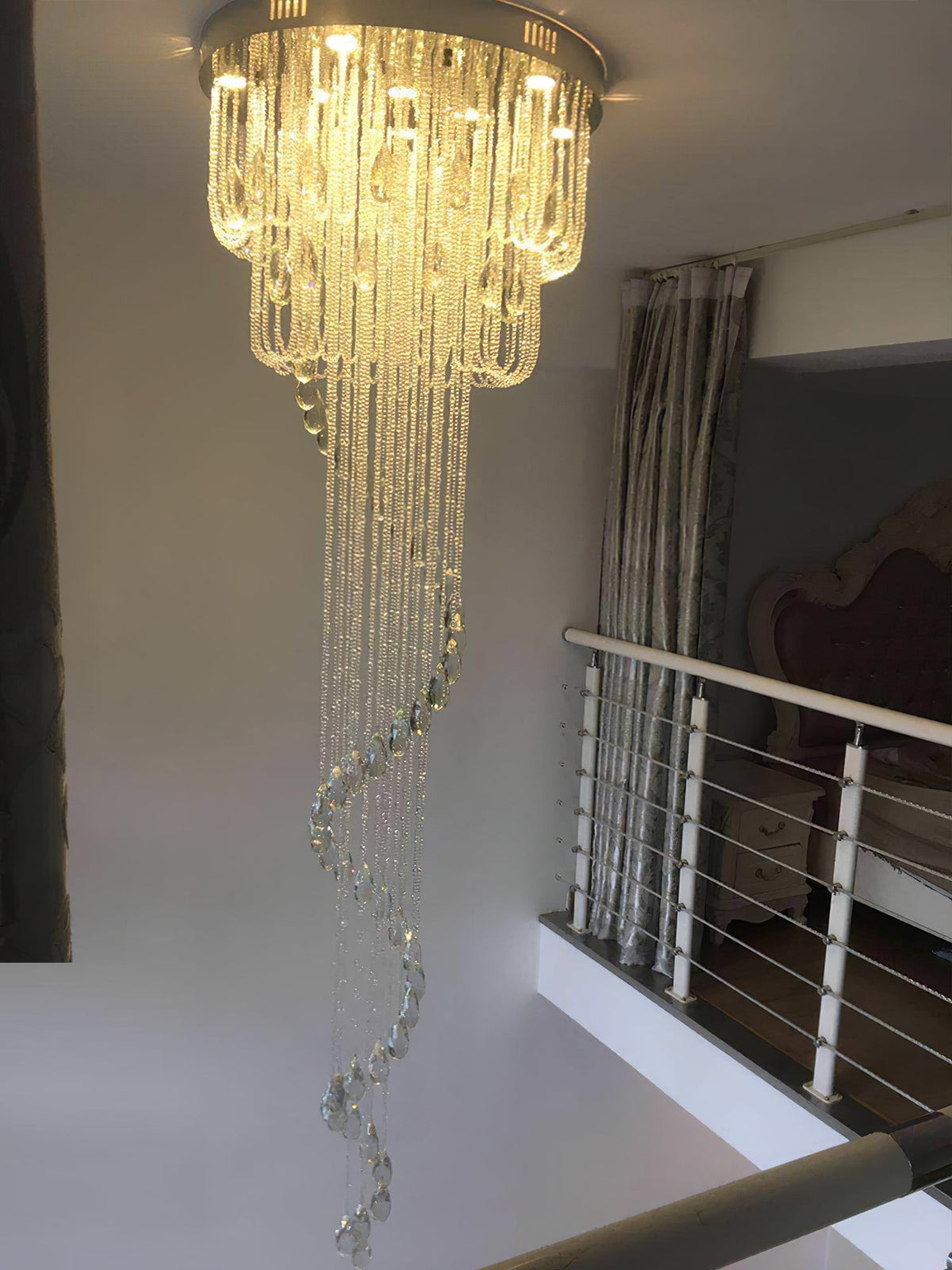 Evlaeia lámpara de araña postmoderna clásica de lujo en cristal