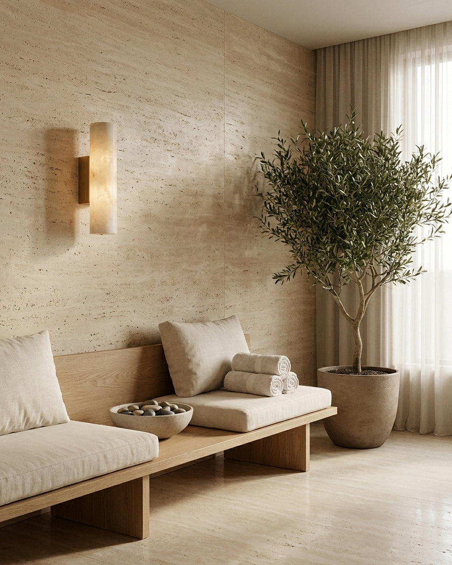 Aveninaya aplique de pared de alabastro