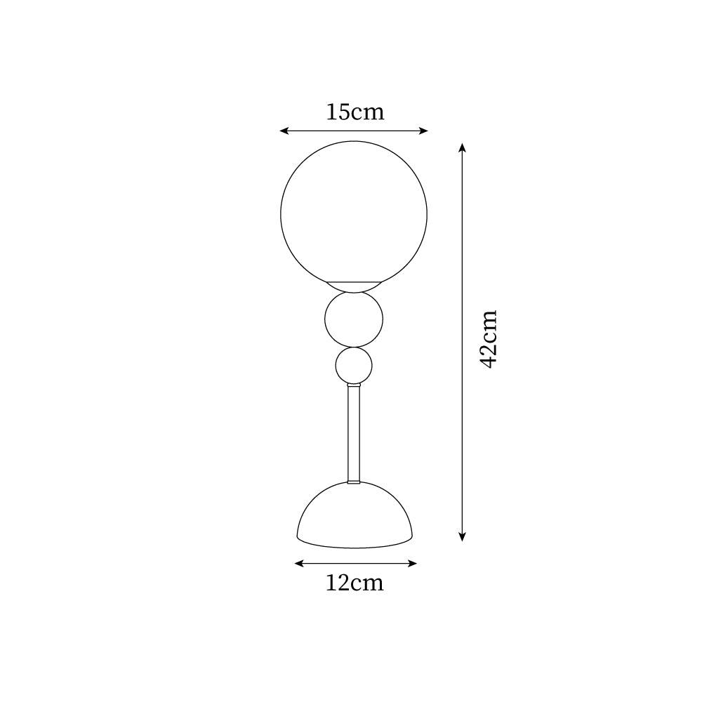 Clavel lámpara de mesa