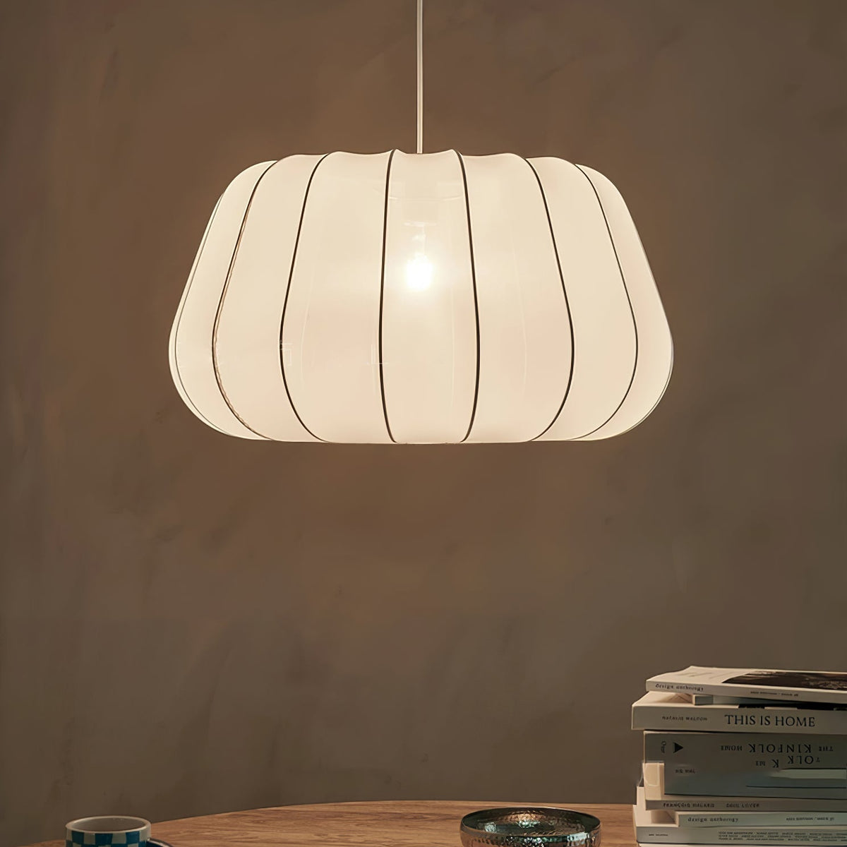 Zenell lámpara colgante elegancia nube de tejido