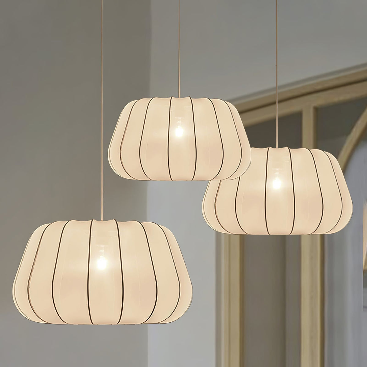 Zenell lámpara colgante elegancia nube de tejido