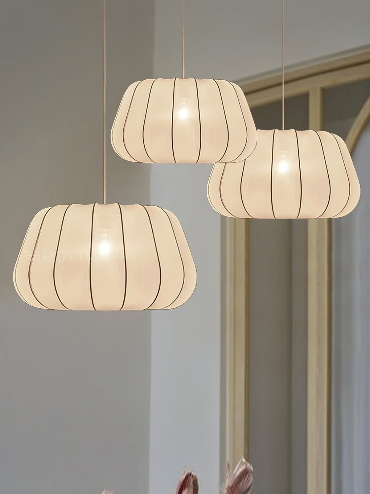 Zenell lámpara colgante elegancia nube de tejido