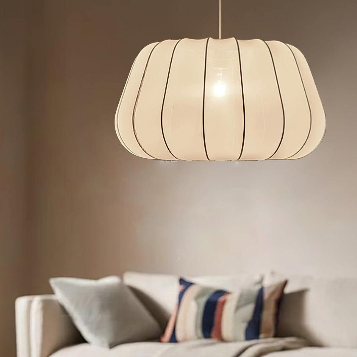 Zenell lámpara colgante elegancia nube de tejido