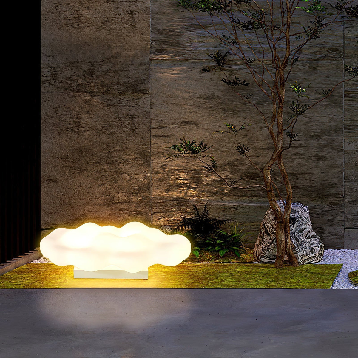 Ulphaion elegancia nube luminaria exterior de pie