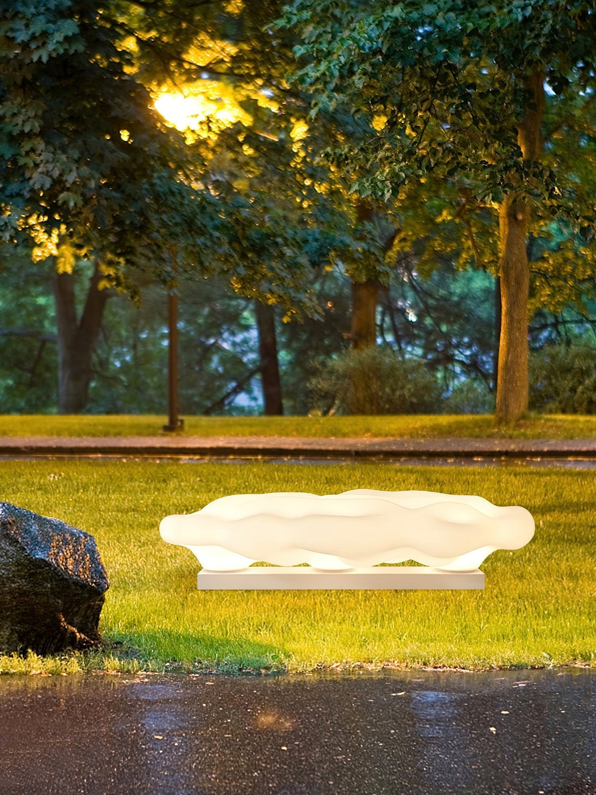 Ulphaion elegancia nube luminaria exterior de pie