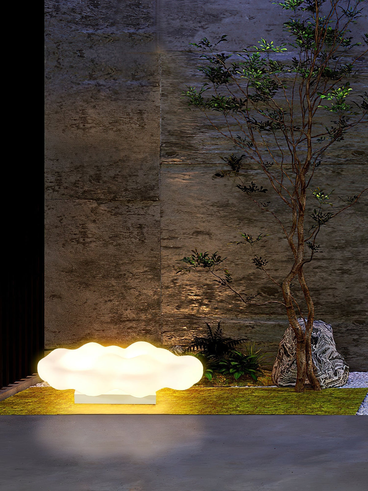 Ulphaion elegancia nube luminaria exterior de pie