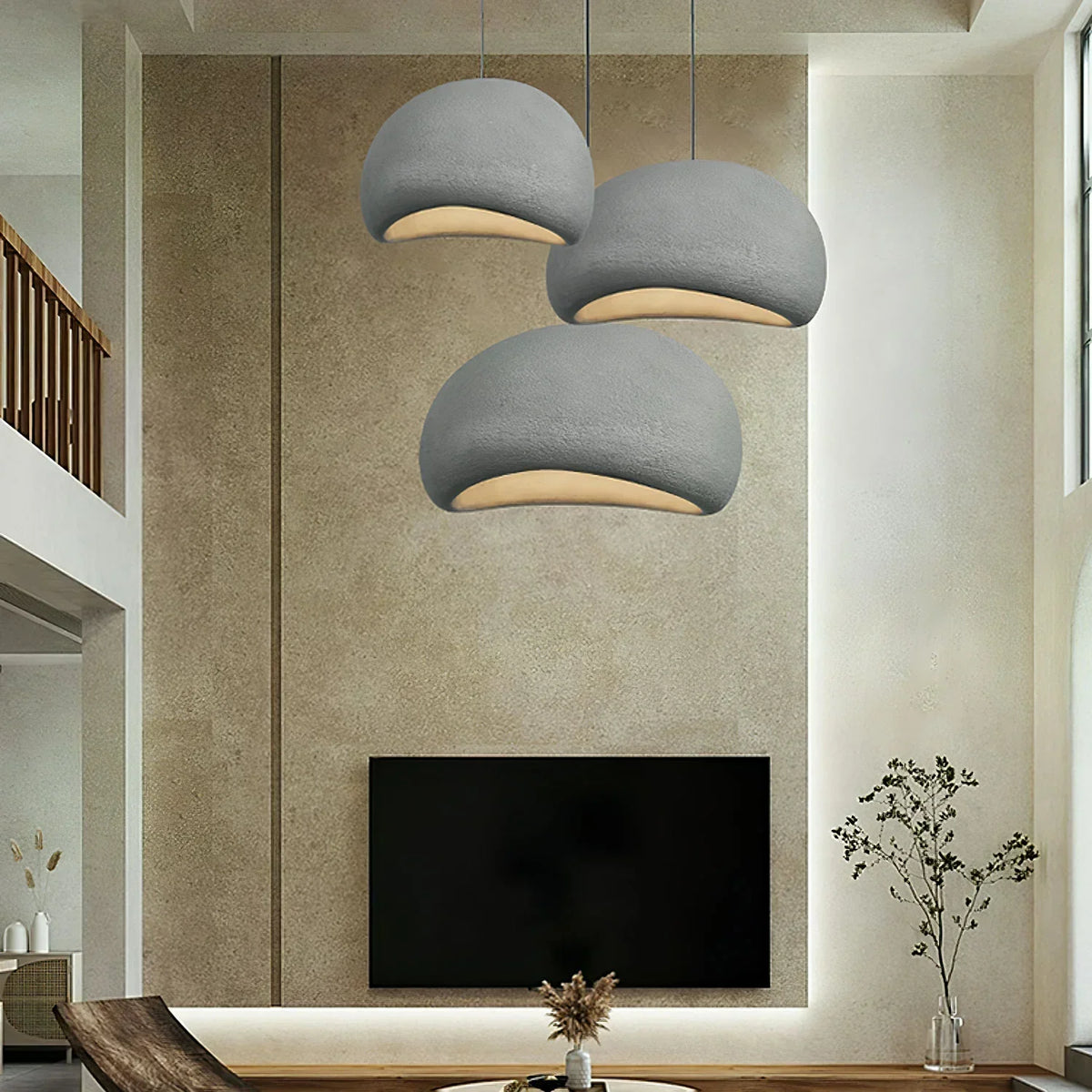 Aria Lámpara Colgante Esférica Estilo Wabi-Sabi Nube