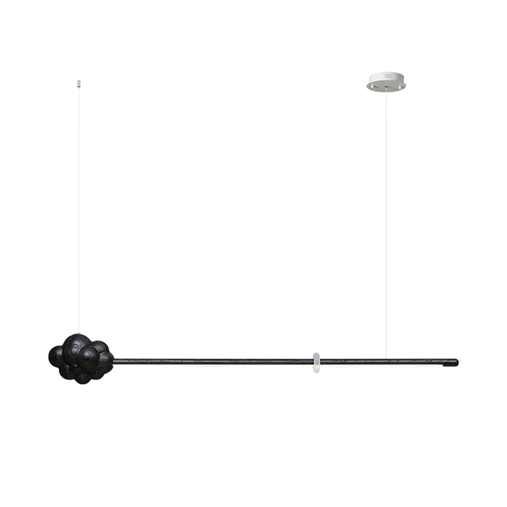 Sylisia lámpara colgante de madera estilo minimalista con palo en forma de nube