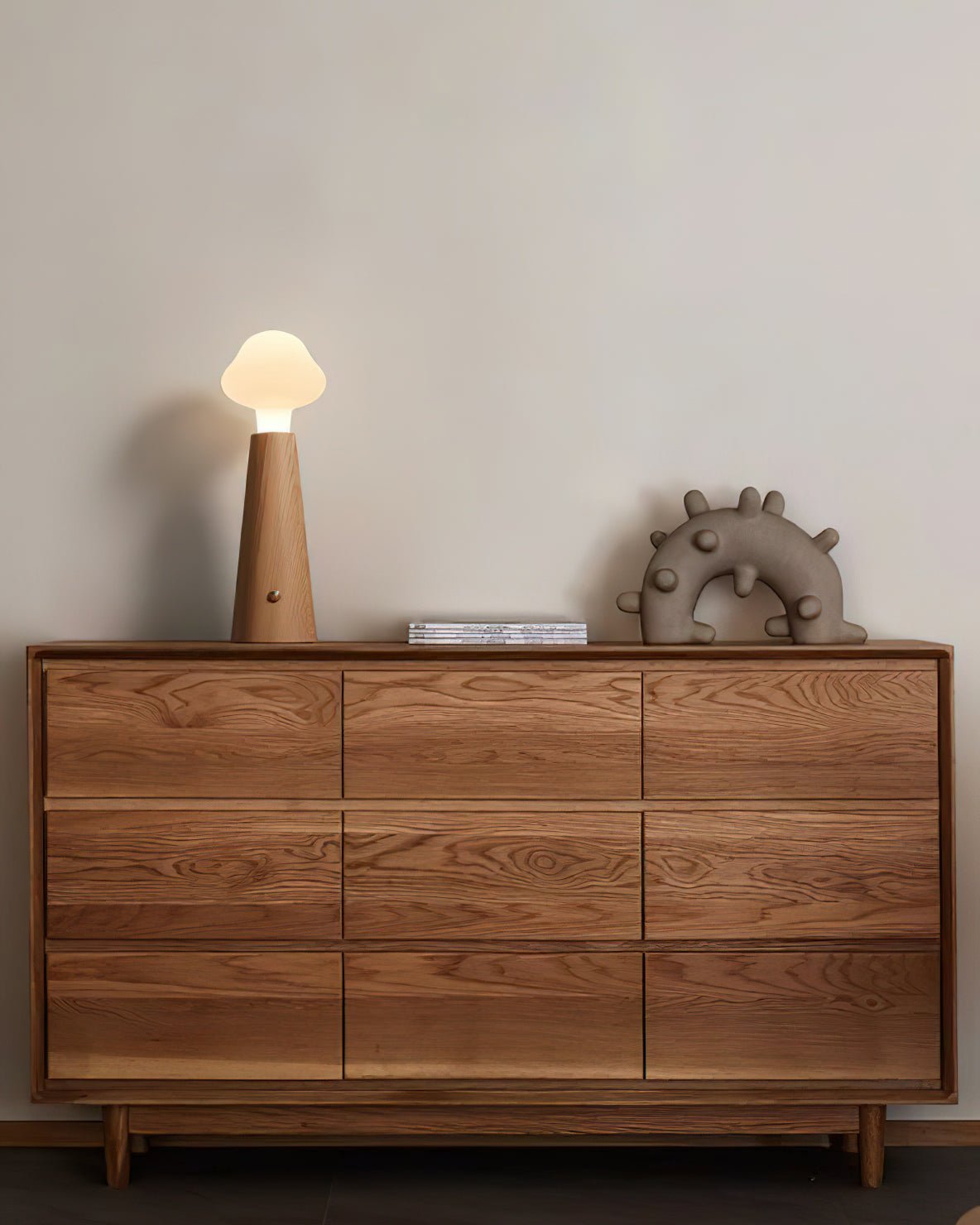 Mushio lámpara de mesa de madera