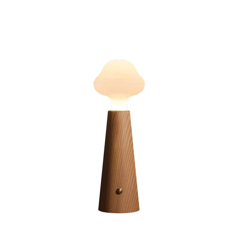 Mushio lámpara de mesa de madera