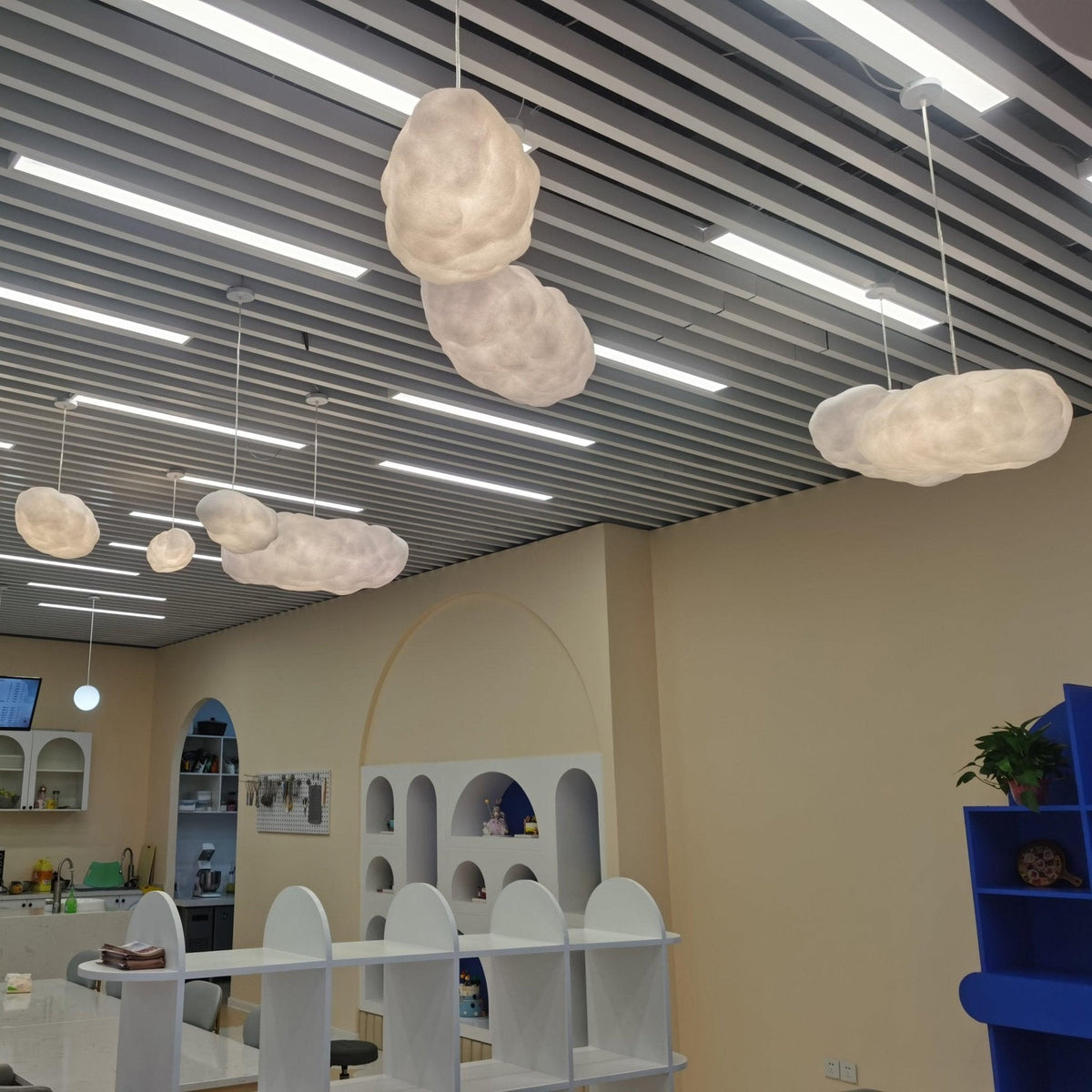 Nively lámpara colgante de seda de fibra