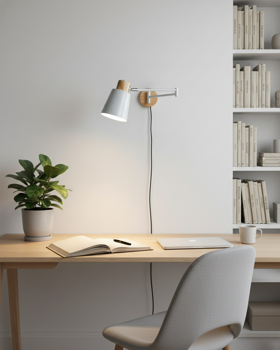 Reneraya aplique de pared regulable con enchufe enchufable