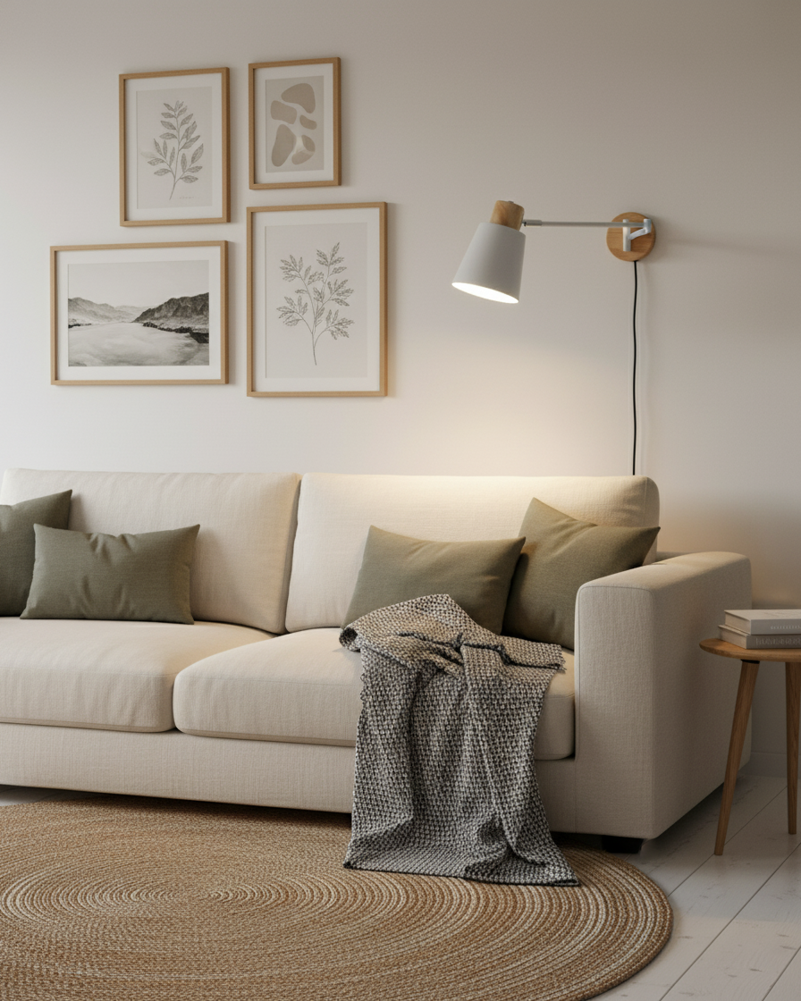 Reneraya aplique de pared regulable con enchufe enchufable