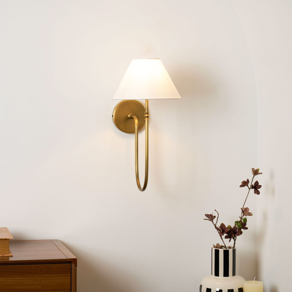Devenq aplique de pared vintage industrial de tejido
