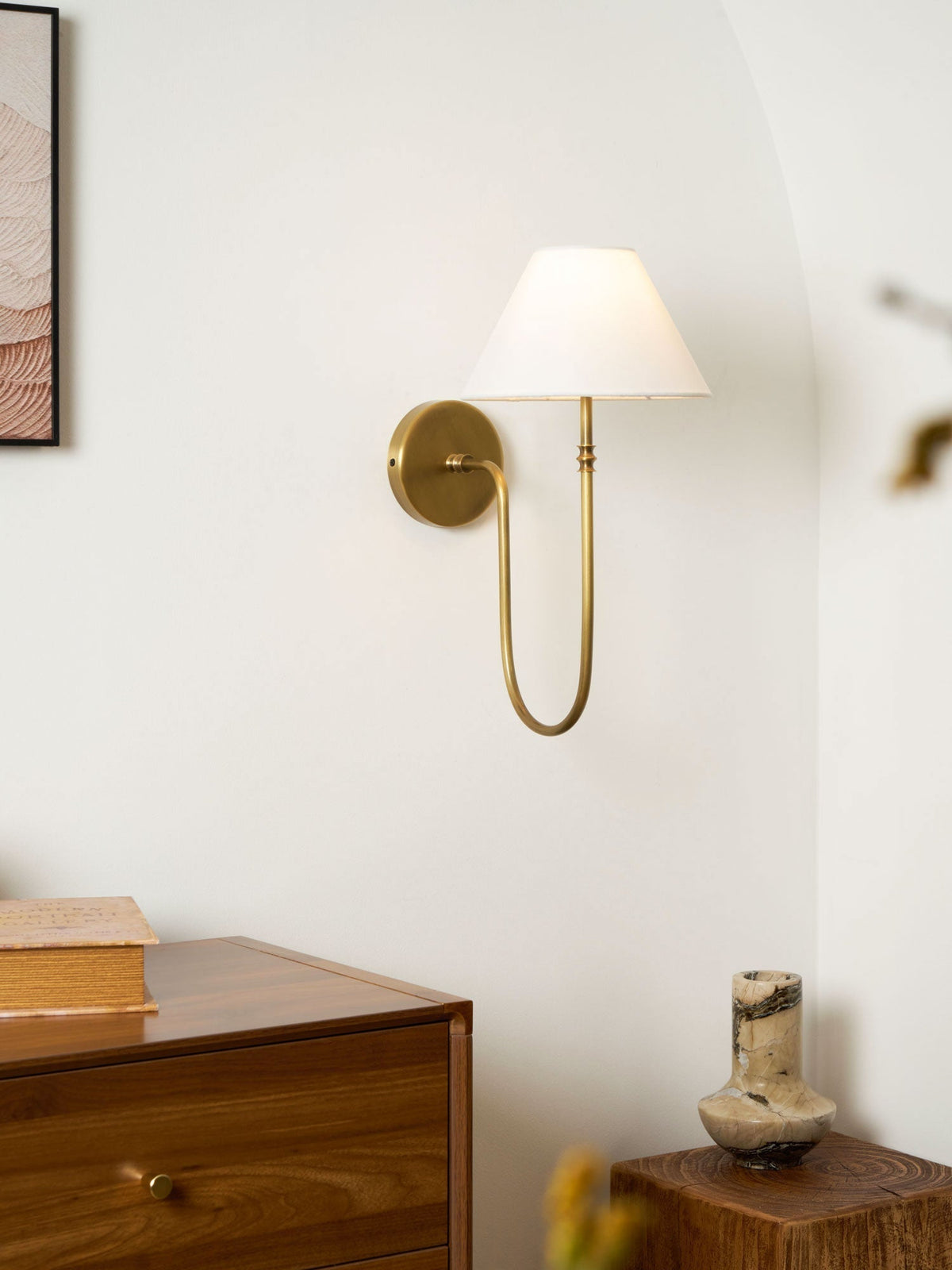 Devenq aplique de pared vintage industrial de tejido