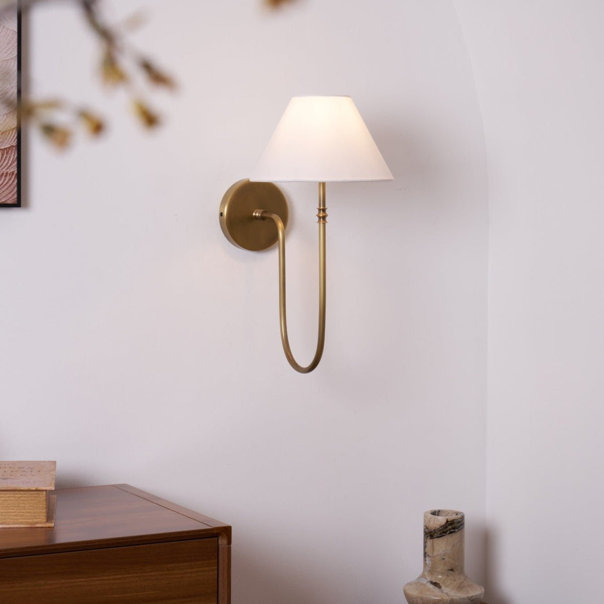 Devenq aplique de pared vintage industrial de tejido