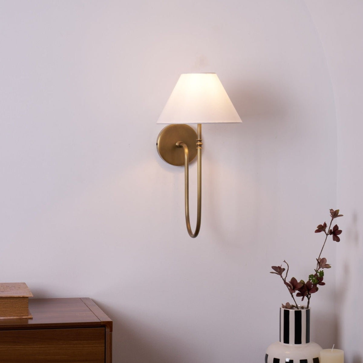 Devenq aplique de pared vintage industrial de tejido