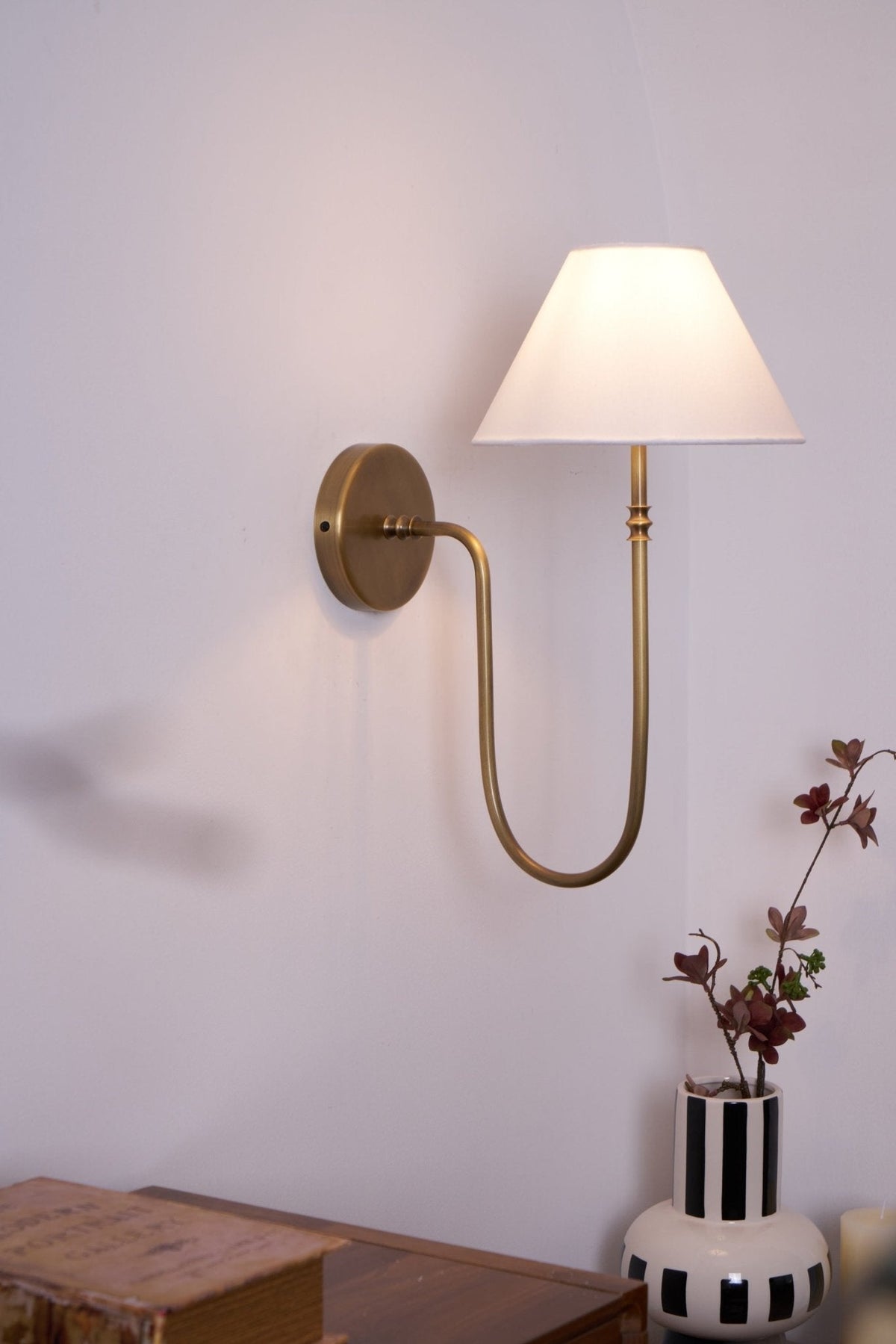 Devenq aplique de pared vintage industrial de tejido