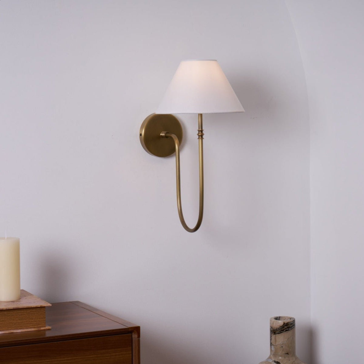 Devenq aplique de pared vintage industrial de tejido