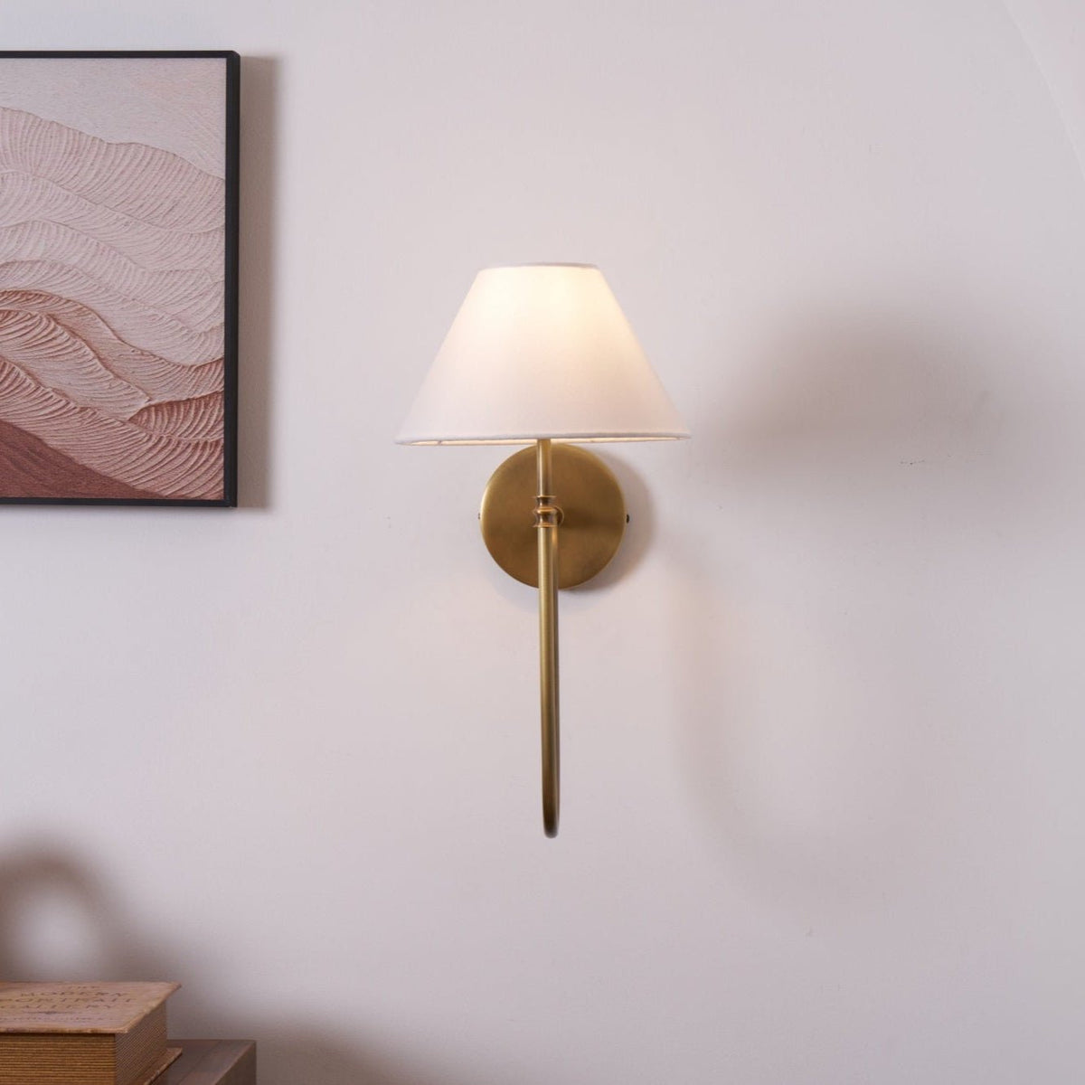 Devenq aplique de pared vintage industrial de tejido