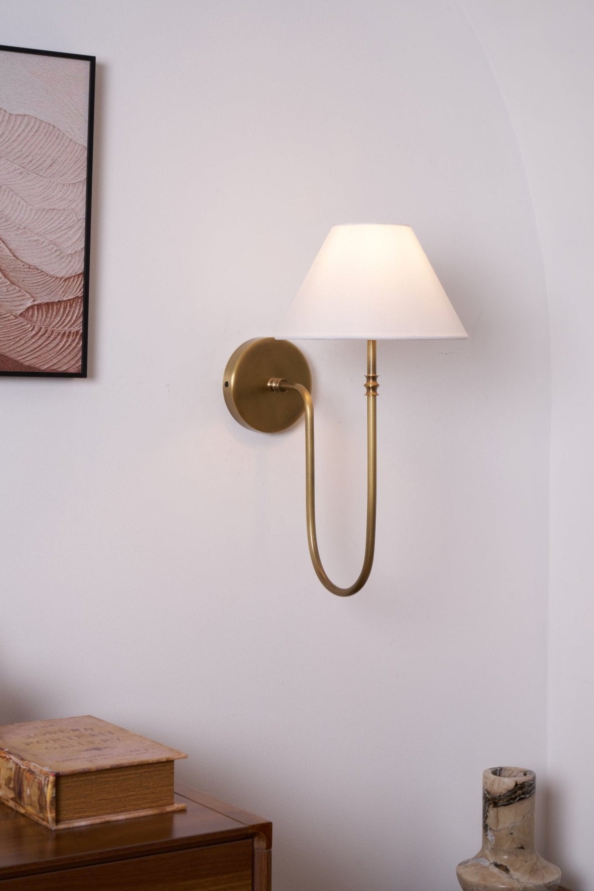 Devenq aplique de pared vintage industrial de tejido