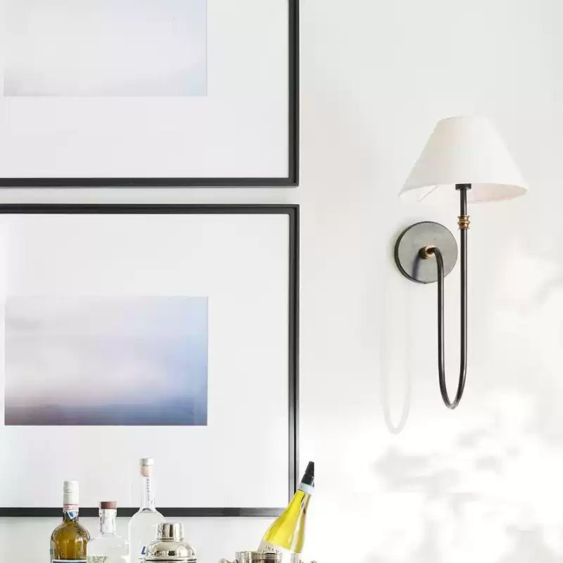 Devenq aplique de pared vintage industrial de tejido