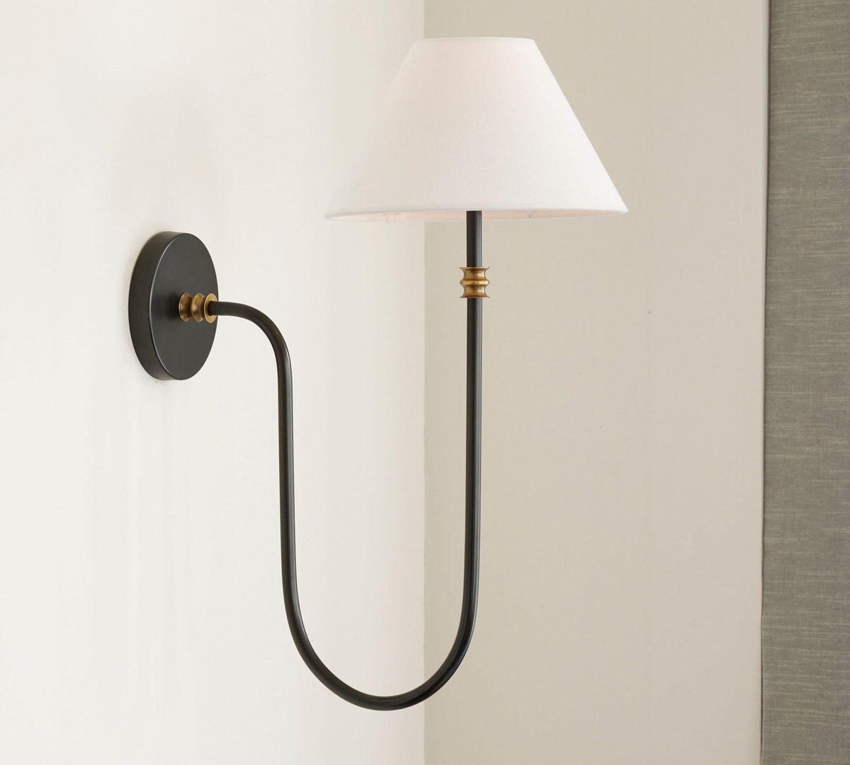 Devenq aplique de pared vintage industrial de tejido