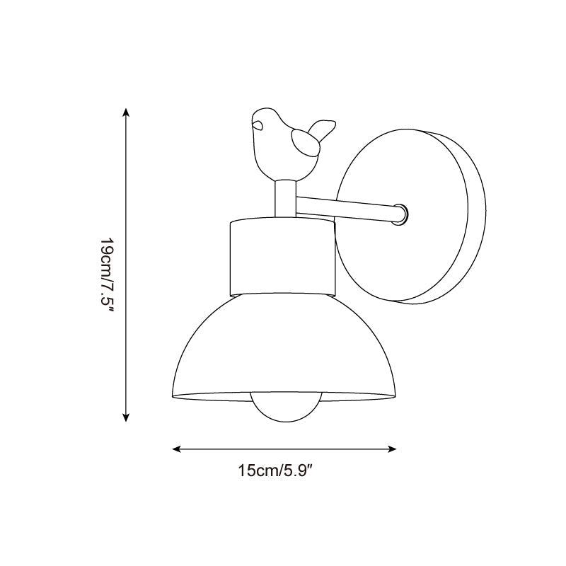 Avenerella aplique de pared Bird