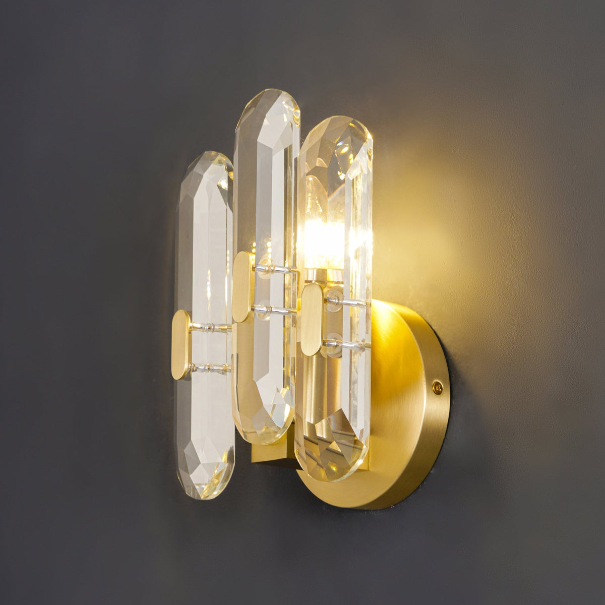 Gevon aplique de pared Postmodern de lujo cristal