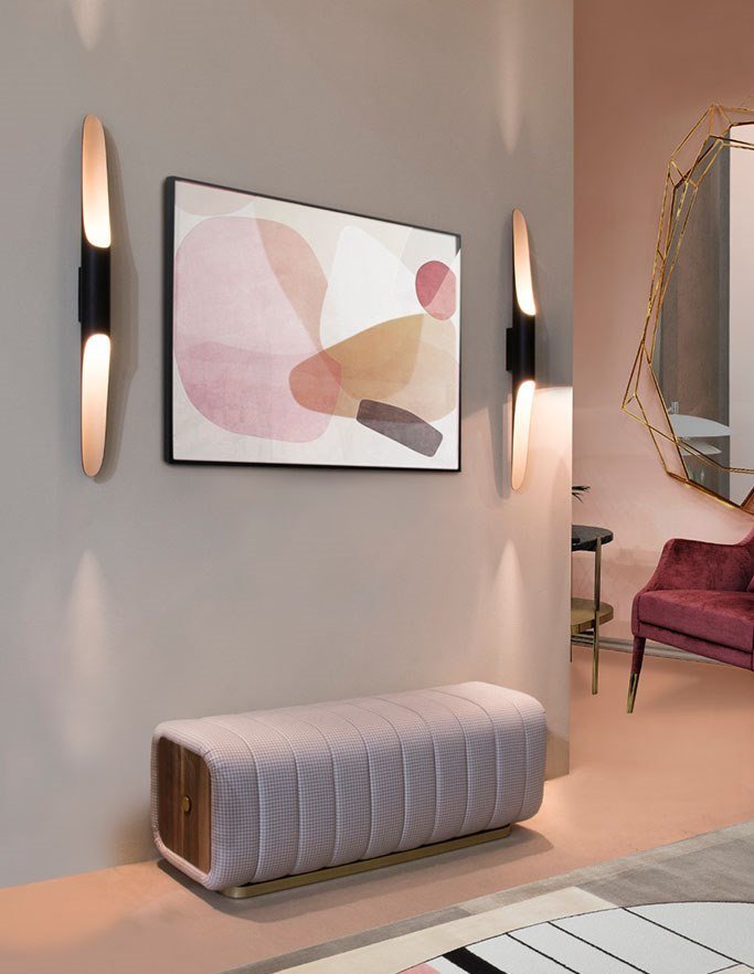 Ciririella aplique de pared moderno minimalista de arte