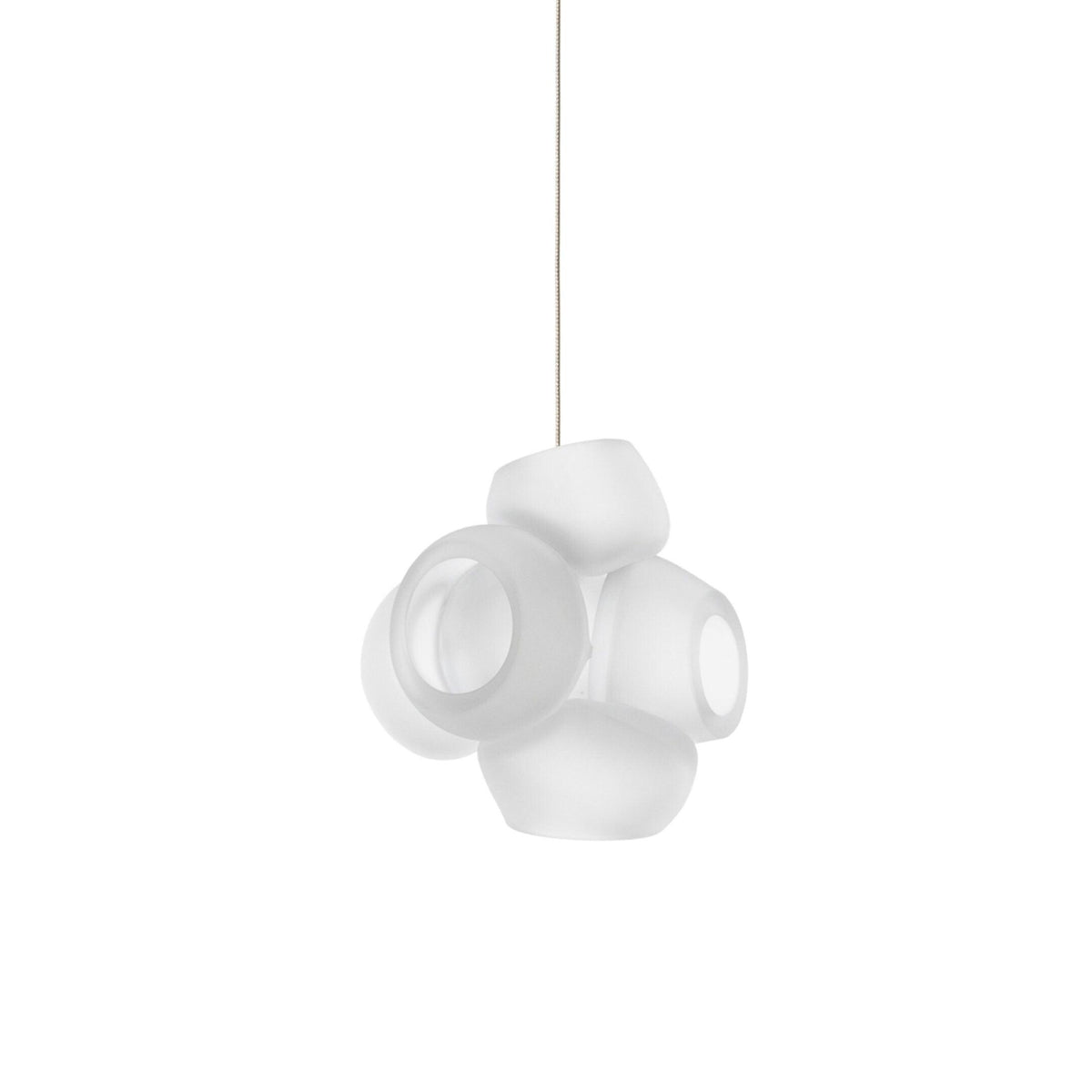 Ursa lámpara colgante Bubbles Cluster con globos de vidrio
