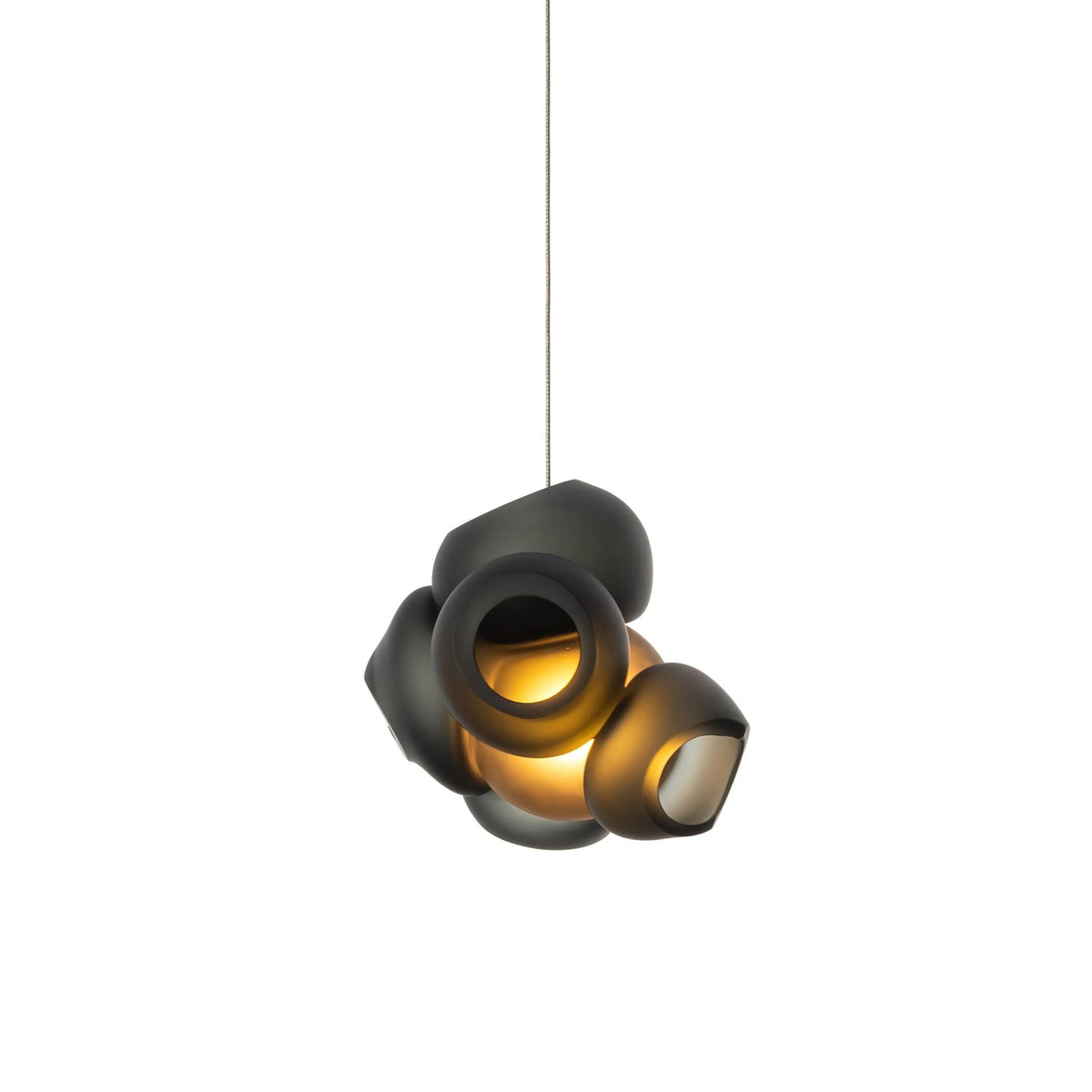 Ursa lámpara colgante Bubbles Cluster con globos de vidrio