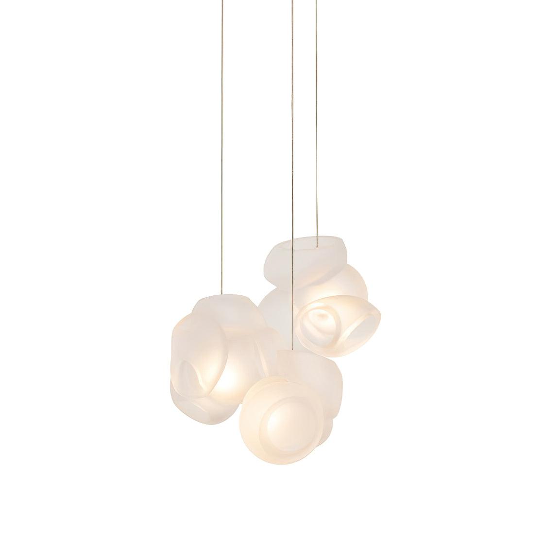 Ursa lámpara colgante Bubbles Cluster con globos de vidrio