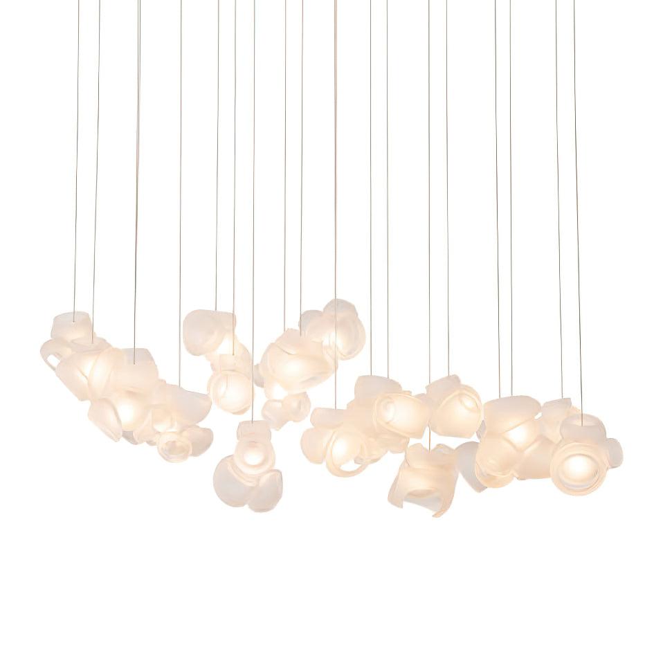 Ursa lámpara colgante Bubbles Cluster con globos de vidrio