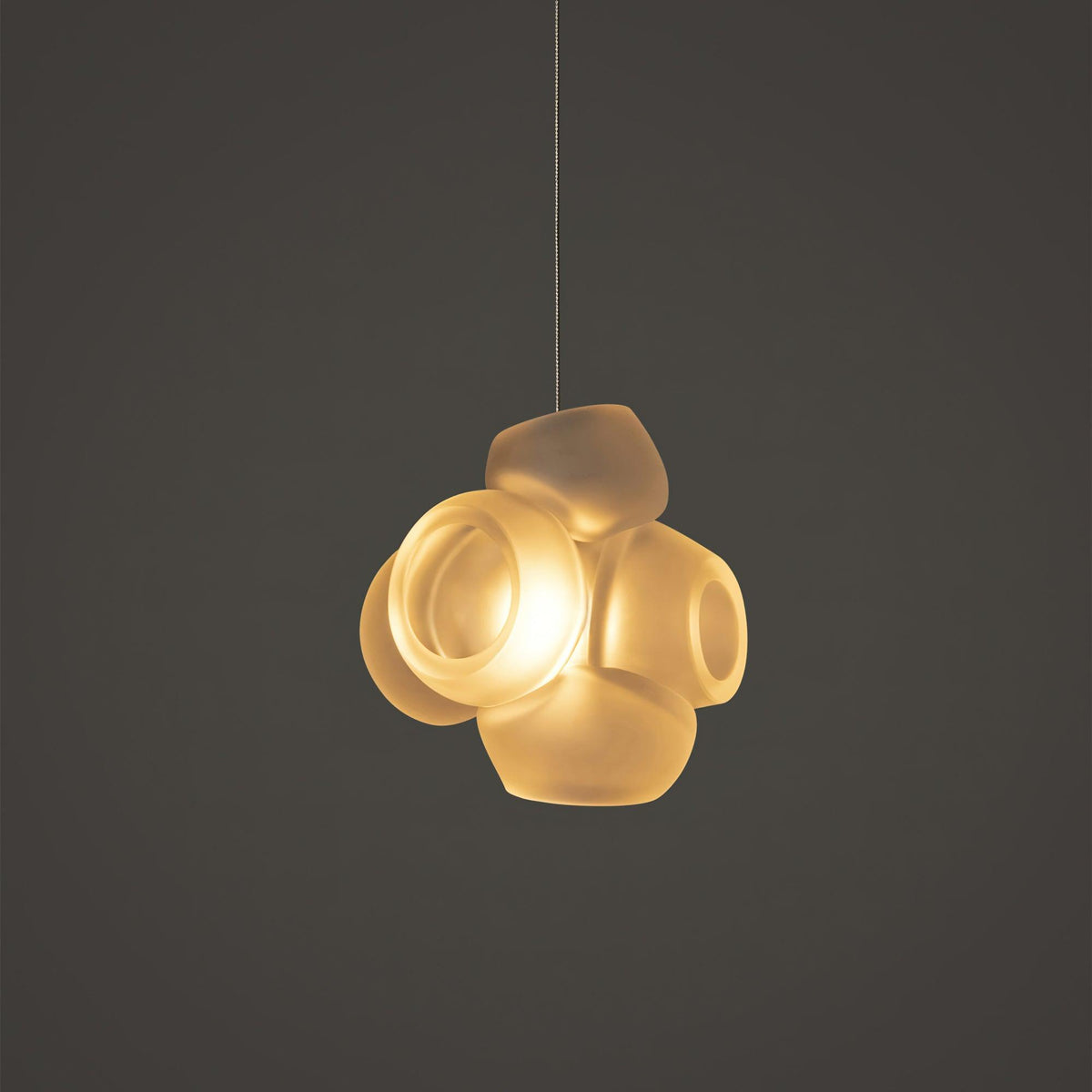 Ursa lámpara colgante Bubbles Cluster con globos de vidrio