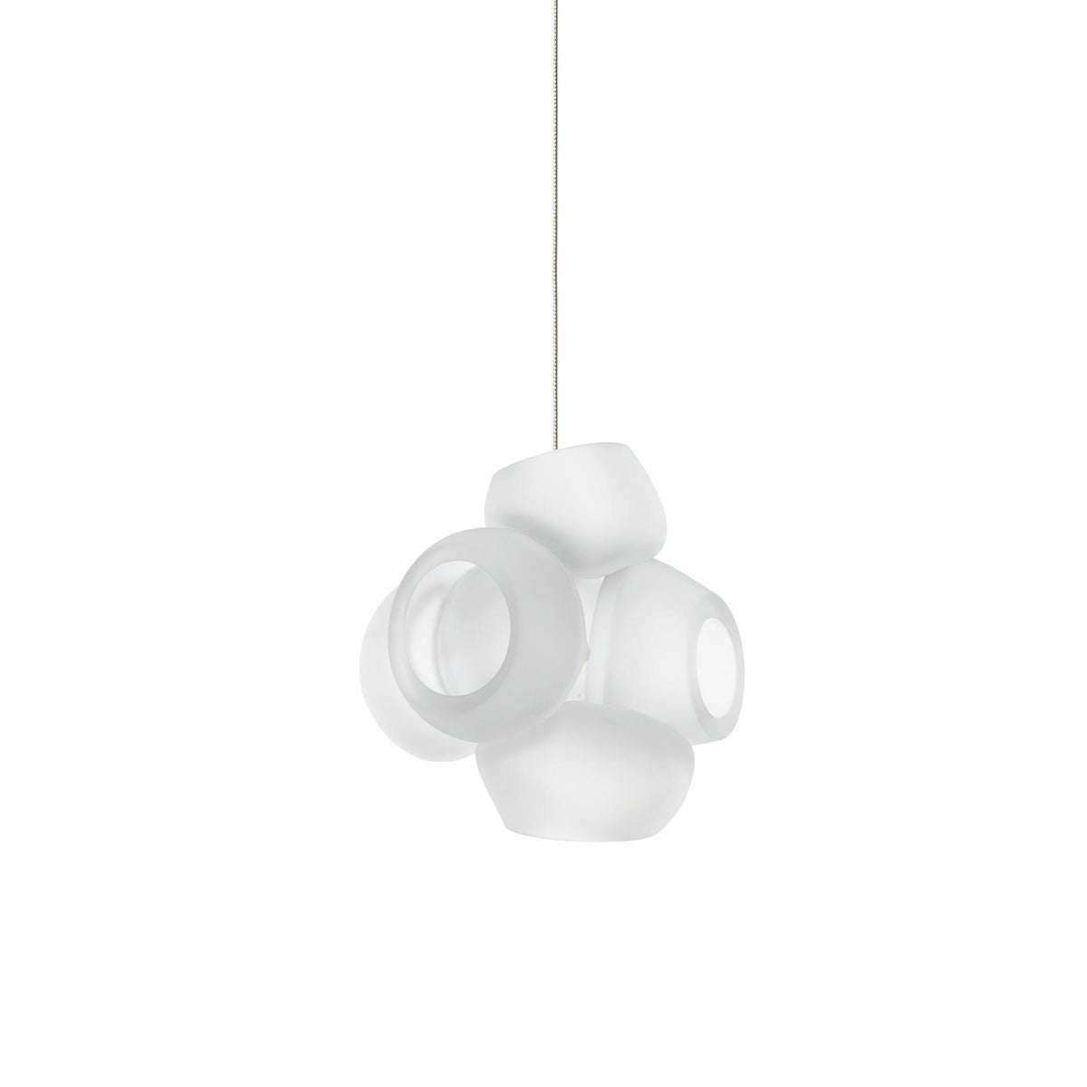 Ursa lámpara colgante Bubbles Cluster con globos de vidrio