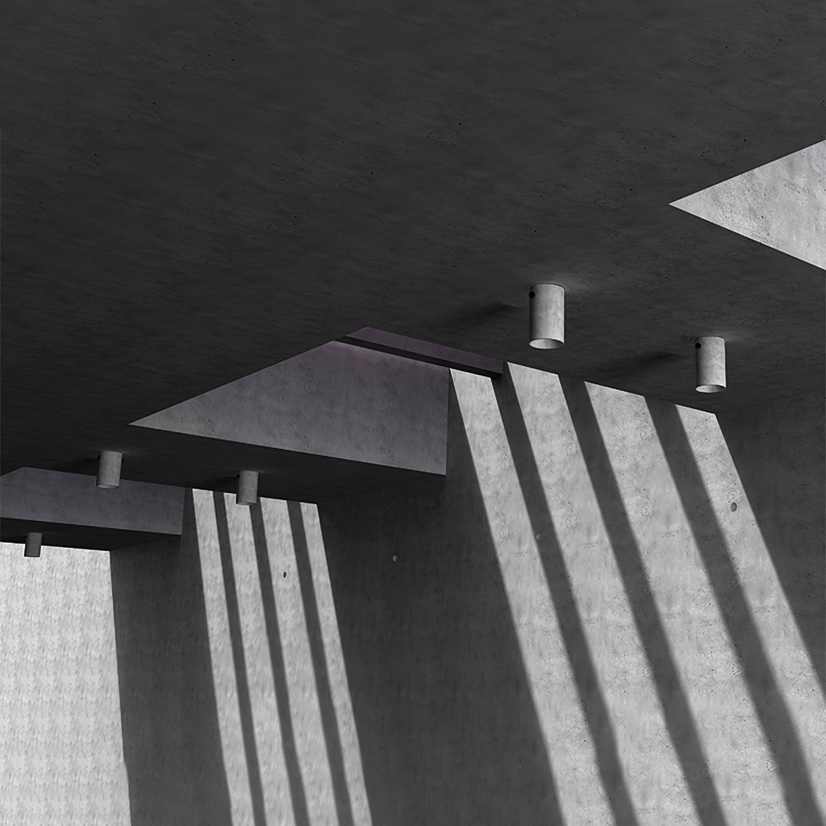 Berion lámpara de techo moderna y minimalista en concreto