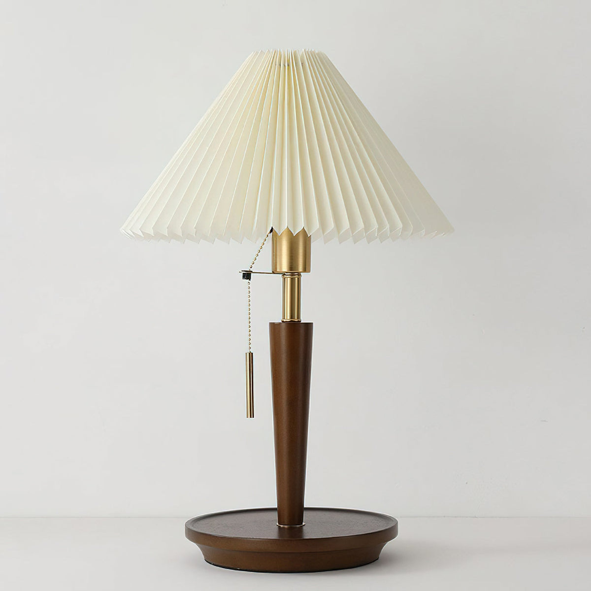 Novace lámpara de mesa de tejido y madera