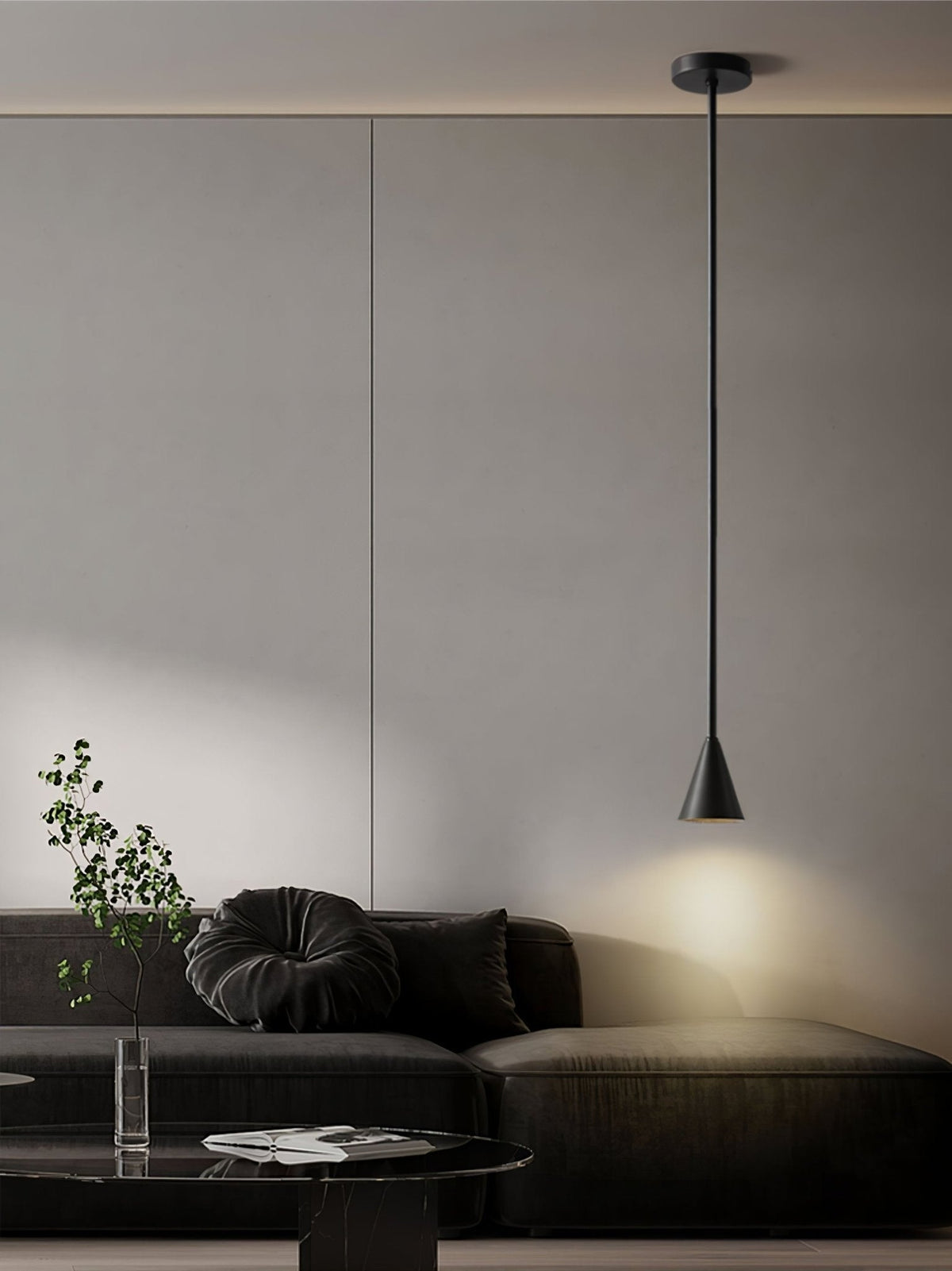 Cutheion lámpara colgante moderna minimalista de latón