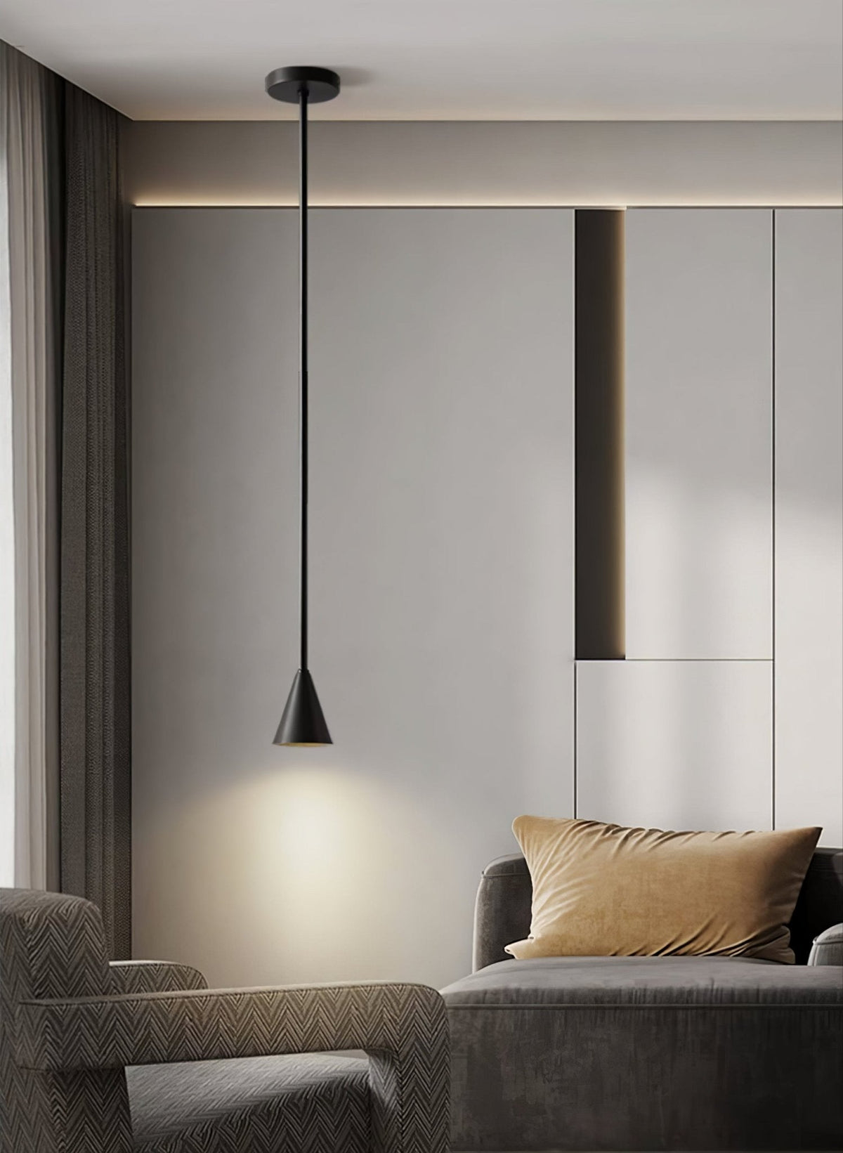 Cutheion lámpara colgante moderna minimalista de latón