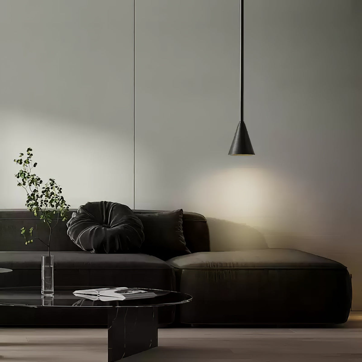 Cutheion lámpara colgante moderna minimalista de latón