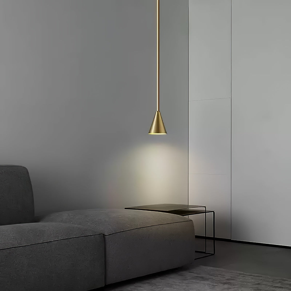 Cutheion lámpara colgante moderna minimalista de latón