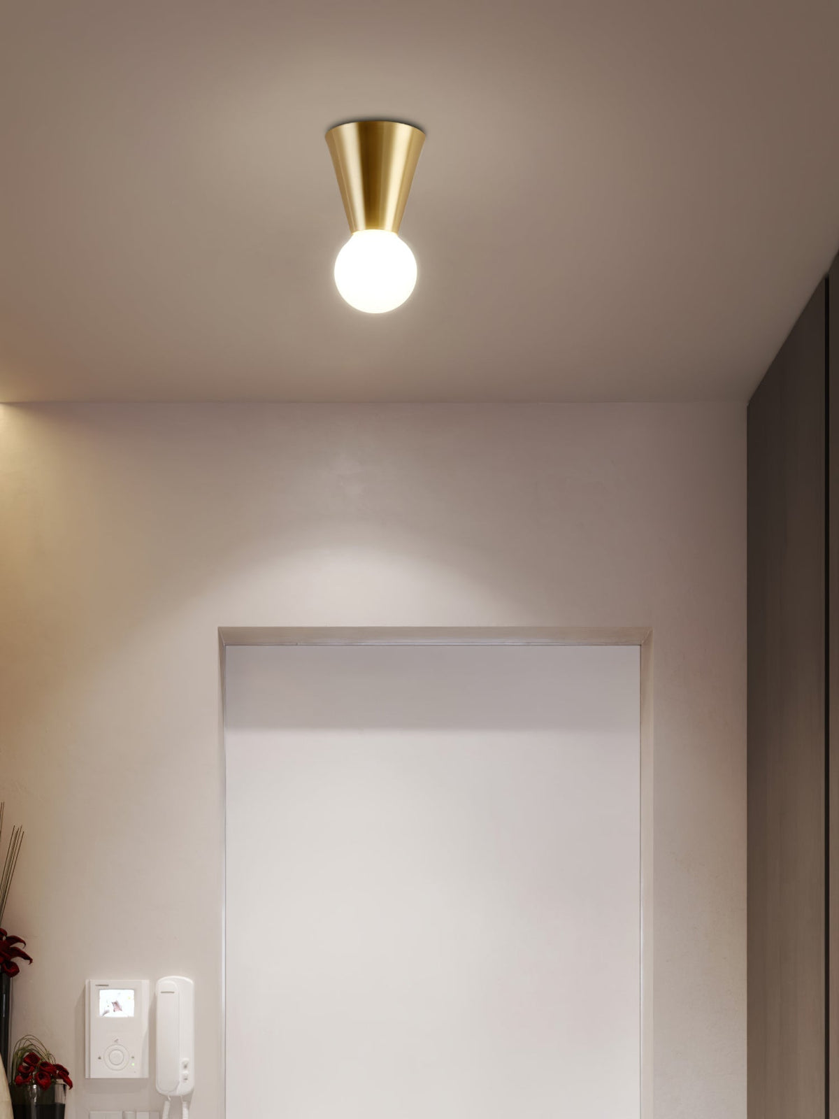 Nycareth lámpara de techo moderna y minimalista de vidrio