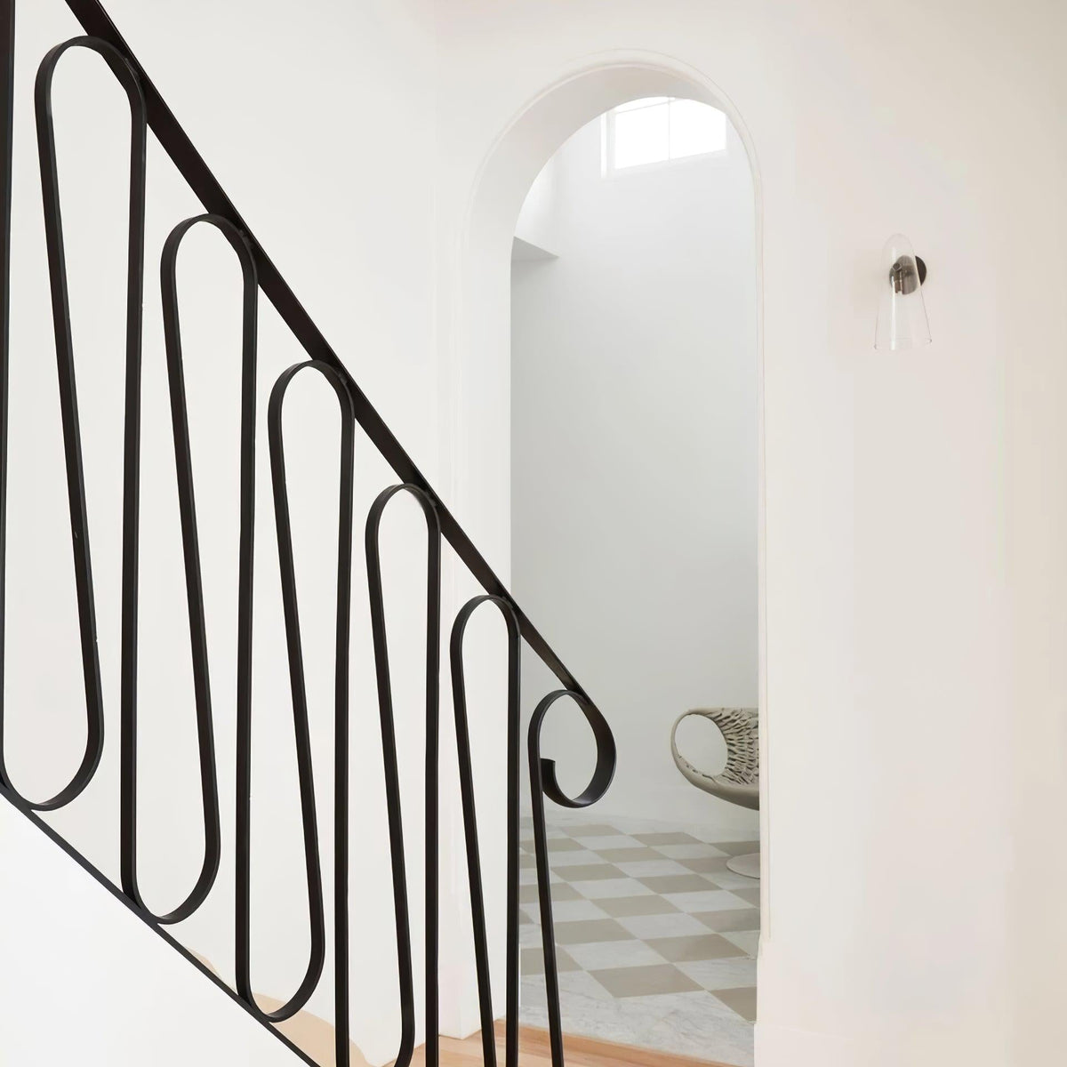Yoke aplique de pared de vidrio