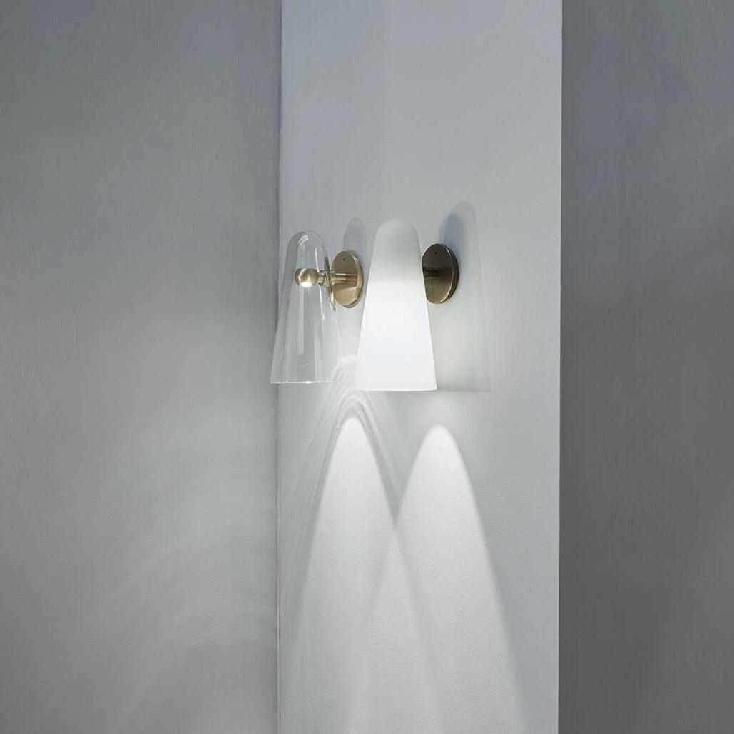 Yoke aplique de pared de vidrio